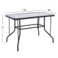 ΣΕΤ ΤΡΑΠΕΖΑΡΙΑΣ 5ΤΜΧ ADAM HM10897.01 ΤΡΑΠΕΖΙ 110x60εκ & 4 ΠΟΛΥΘΡΟΝΕΣ--ΓΚΡΙ