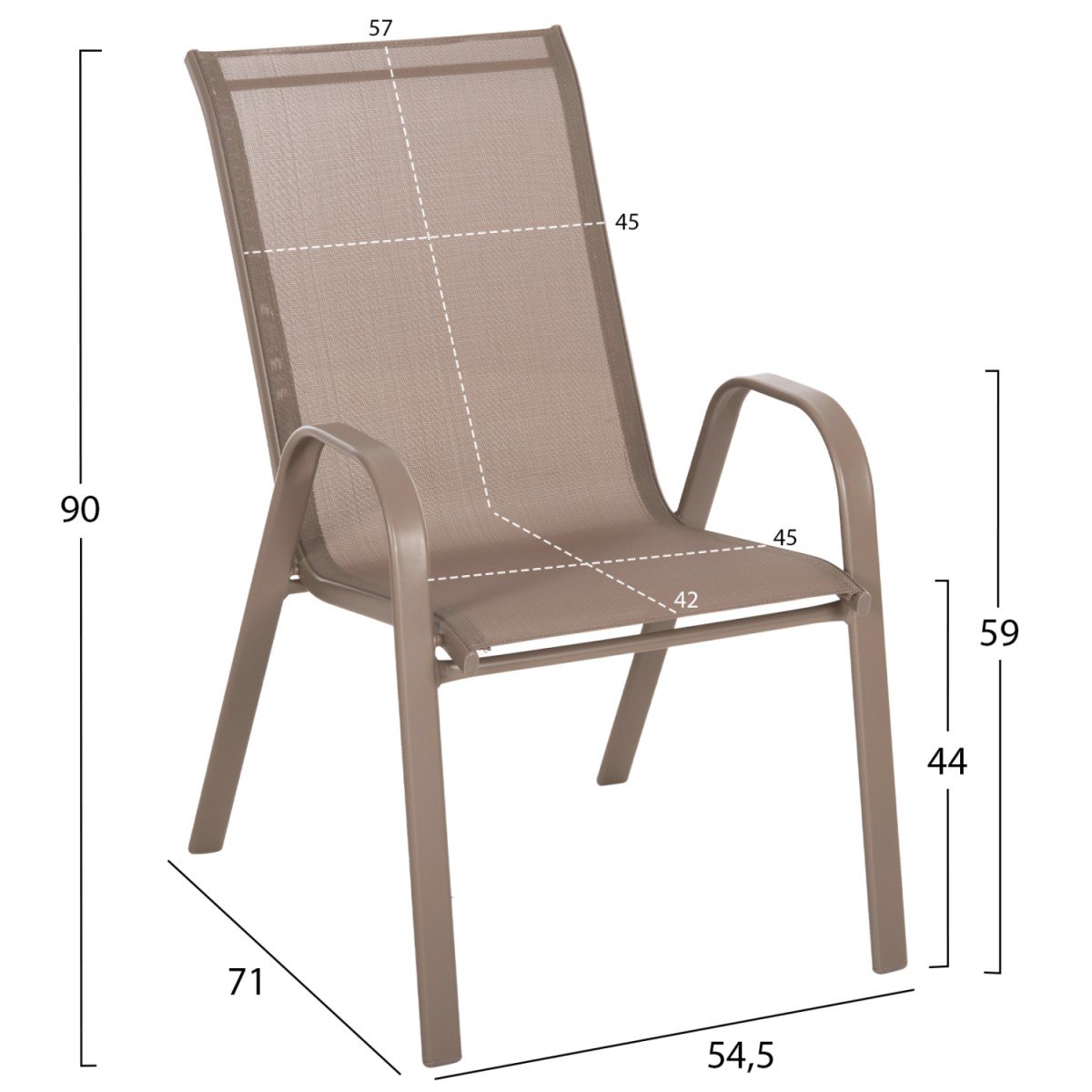 ΣΕΤ ΤΡΑΠΕΖΑΡΙΑΣ 5ΤΜΧ ADAM HM10897.04 ΤΡΑΠΕΖΙ 110x60εκ & 4 ΠΟΛΥΘΡΟΝΕΣ--ΣΑΜΠΑΝΙ