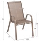 ΣΕΤ ΤΡΑΠΕΖΑΡΙΑΣ 5ΤΜΧ ADAM HM10897.04 ΤΡΑΠΕΖΙ 110x60εκ & 4 ΠΟΛΥΘΡΟΝΕΣ--ΣΑΜΠΑΝΙ