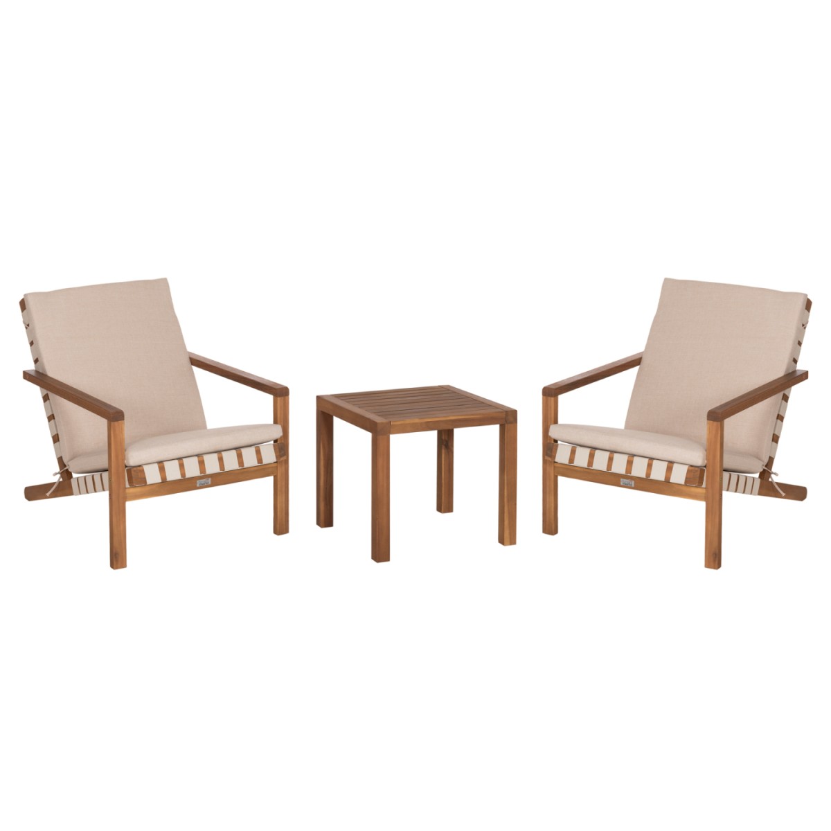 LOUNGE ΣΕΤ ΕΞ.ΧΩΡΟΥ 3ΤΜΧ DAME HM10982 ΞΥΛΟ ΑΚΑΚΙΑΣ--ΣΧΟΙΝΙ STRAP & ΜΑΞΙΛΑΡΙΑ ΣΕ ΜΠΕΖ