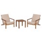 LOUNGE ΣΕΤ ΕΞ.ΧΩΡΟΥ 3ΤΜΧ DAME HM10982 ΞΥΛΟ ΑΚΑΚΙΑΣ--ΣΧΟΙΝΙ STRAP & ΜΑΞΙΛΑΡΙΑ ΣΕ ΜΠΕΖ