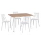 ΣΕΤ ΤΡΑΠΕΖΑΡΙΑΣ ΕΣ.ΧΩΡΟΥ 5ΤΜΧ PALOMA HM11389 ΛΕΥΚΟ-SONAMA MDF TOP