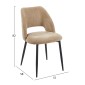 ΣΕΤ ΤΡΑΠΕΖΑΡΙΑΣ 9ΤΜΧ MARBLEX HM11391 ΚΕΡΑΜΙΚΟ TOP PANDORA--ΚΑΡΕΚΛΕΣ ΜΕ ΥΦΑΣΜΑ TAUPE