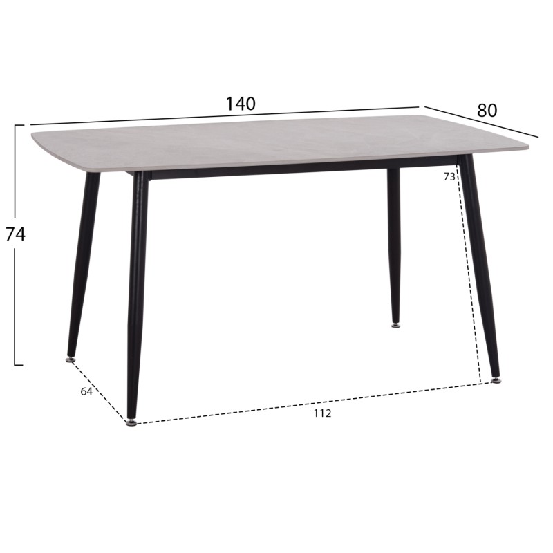 ΣΕΤ ΤΡΑΠΕΖΑΡΙΑΣ 5ΤΜΧ RAVEN HM12116.01 ΚΕΡΑΜΙΚΟ TOP ΓΚΡΙ ΜΑΡΜΑΡΟ--ΓΚΡΙ ΒΕΛΟΥΔΟ