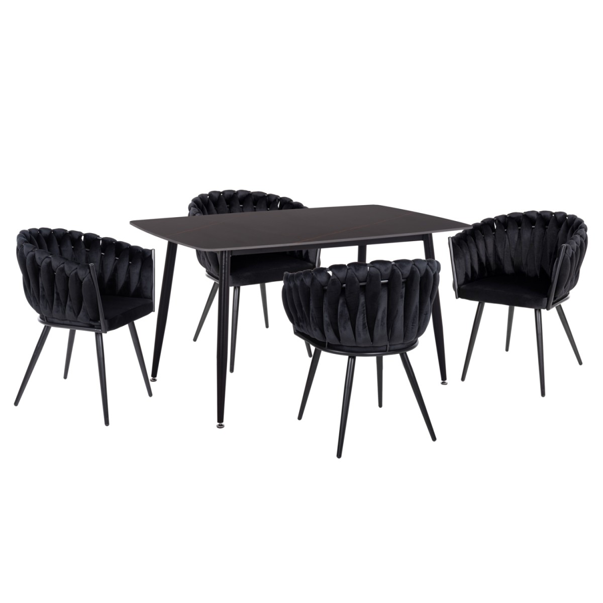 ΣΕΤ ΤΡΑΠΕΖΑΡΙΑΣ 5ΤΜΧ RAVEN HM12116.03 ΚΕΡΑΜΙΚΟ TOP ΜΑΥΡΟ ΜΑΡΜΑΡΟ--ΜΑΥΡΟ ΒΕΛΟΥΔΟ