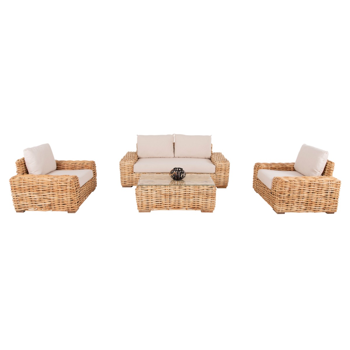 ΣΕΤ ΣΑΛΟΝΙ ΕΞ. ΧΩΡΟΥ 4ΤΜΧ HM11940 ΦΥΣΙΚΟ RATTAN-2ΘΕΣΙΟΣ ΚΑΝΑΠΕΣ-2 ΠΟΛΥΘΡΟΝΕΣ-ΤΡΑΠΕΖΙ