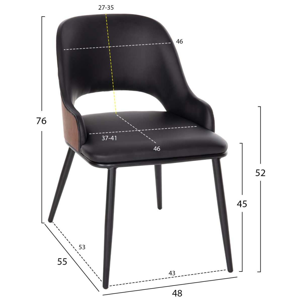 ΣΕΤ ΤΡΑΠΕΖΑΡΙΑ ΕΣΩΤ. ΧΩΡΟΥ 5ΤΜΧ HM11965 ΤΡΑΠΕΖΙ DENTY & 4 ΚΑΡΕΚΛΕΣ DELF (ΜΑΥΡΟ) ΣΕΤ ΤΡΑΠΕΖΑΡΙΑ ΕΣΩΤ. ΧΩΡΟΥ 5ΤΜΧ HM11965 ΤΡΑΠΕΖΙ DENTY & 4 ΚΑΡΕΚΛΕΣ DELF (ΜΑΥΡΟ)