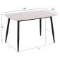 ΣΕΤ ΤΡΑΠΕΖΑΡΙΑΣ 5ΤΜΧ RAVEN HM21068.01 ΚΕΡΑΜΙΚΟ TOP ΛΕΥΚΟ ΜΑΡΜΑΡΟ--ΜΠΕΖ ΥΦΑΣΜΑ