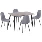 ΣΕΤ ΤΡΑΠΕΖΑΡΙΑΣ 5ΤΜΧ RAVEN HM21068.03 ΚΕΡΑΜΙΚΟ TOP ΓΚΡΙ ΜΑΡΜΑΡΟ--ΓΚΡΙ ΥΦΑΣΜΑ