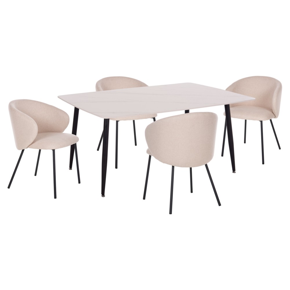ΣΕΤ ΤΡΑΠΕΖΑΡΙΑΣ 5ΤΜΧ RAVEN HM21069.01 ΚΕΡΑΜΙΚΟ TOP ΛΕΥΚΟ ΜΑΡΜΑΡΟ & 4 ΚΑΡΕΚΛΕΣ ΣΕΤ ΤΡΑΠΕΖΑΡΙΑΣ 5ΤΜΧ RAVEN HM21069.01 ΚΕΡΑΜΙΚΟ TOP ΛΕΥΚΟ ΜΑΡΜΑΡΟ & 4 ΚΑΡΕΚΛΕΣ