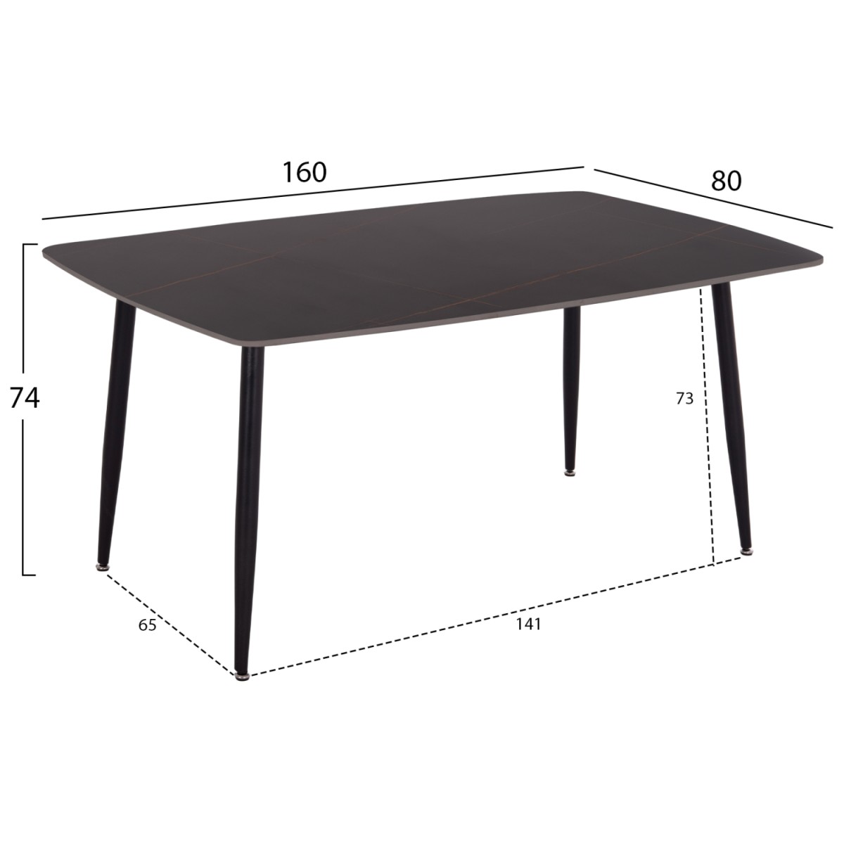 ΣΕΤ ΤΡΑΠΕΖΑΡΙΑΣ 5ΤΜΧ RAVEN HM21069.02 ΚΕΡΑΜΙΚΟ TOP ΜΑΥΡΟ ΜΑΡΜΑΡΟ & 4 ΚΑΡΕΚΛΕΣ ΣΕΤ ΤΡΑΠΕΖΑΡΙΑΣ 5ΤΜΧ RAVEN HM21069.02 ΚΕΡΑΜΙΚΟ TOP ΜΑΥΡΟ ΜΑΡΜΑΡΟ & 4 ΚΑΡΕΚΛΕΣ