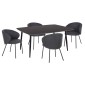 ΣΕΤ ΤΡΑΠΕΖΑΡΙΑΣ 5ΤΜΧ RAVEN HM21069.02 ΚΕΡΑΜΙΚΟ TOP ΜΑΥΡΟ ΜΑΡΜΑΡΟ & 4 ΚΑΡΕΚΛΕΣ ΣΕΤ ΤΡΑΠΕΖΑΡΙΑΣ 5ΤΜΧ RAVEN HM21069.02 ΚΕΡΑΜΙΚΟ TOP ΜΑΥΡΟ ΜΑΡΜΑΡΟ & 4 ΚΑΡΕΚΛΕΣ