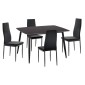 ΣΕΤ ΤΡΑΠΕΖΑΡΙΑΣ 5ΤΜΧ RAVEN HM21224.02 ΚΕΡΑΜΙΚΟ TOP ΜΑΥΡΟ ΜΑΡΜΑΡΟ--ΒΕΛΟΥΔΟ ΜΑΥΡΟ