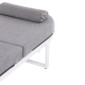 ΕΠΑΓΓΕΛΜ. ΞΑΠΛΩΣΤΡΑ MALLOW HM10715.01 ΛΕΥΚΟ ΑΛΟΥΜ.& ΓΚΡΙ ΜΑΞΙΛΑΡΙ 198x71x40,5-103Υεκ.