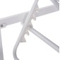 ΕΠΑΓΓΕΛΜ. ΞΑΠΛΩΣΤΡΑ MALLOW HM10715.01 ΛΕΥΚΟ ΑΛΟΥΜ.& ΓΚΡΙ ΜΑΞΙΛΑΡΙ 198x71x40,5-103Υεκ.