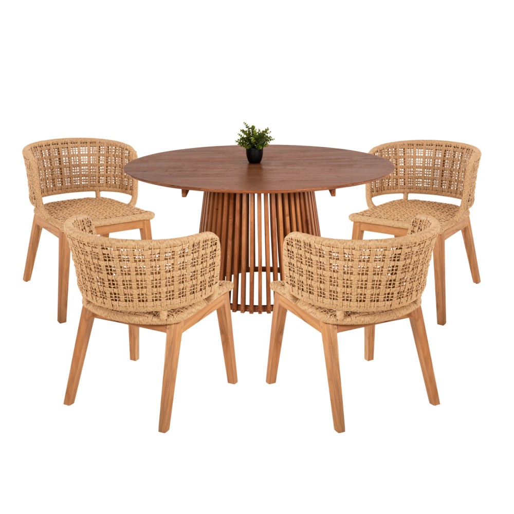 ΣΕΤ ΤΡΑΠΕΖΑΡΙΑΣ 5ΤΜΧ FARLEY HM21076.02 ΣΤΡΟΓΓΥΛΟ ΤΡΑΠΕΖΙ Φ150εκ. & 4 ΚΑΡΕΚΛΕΣ ΣΕΤ ΤΡΑΠΕΖΑΡΙΑΣ 5ΤΜΧ FARLEY HM21076.02 ΣΤΡΟΓΓΥΛΟ ΤΡΑΠΕΖΙ Φ150εκ. & 4 ΚΑΡΕΚΛΕΣ