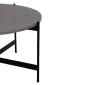 ΣΕΤ 2ΤΜΧ ΤΡΑΠΕΖΙΑ ΣΑΛΟΝΙΟΥ RONDA HM21089.01 MDF ΓΚΡΙ ΜΑΡΜΑΡΟ Φ80εκ & Φ50εκ