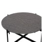 ΣΕΤ 2ΤΜΧ ΤΡΑΠΕΖΙΑ ΣΑΛΟΝΙΟΥ RONDA HM21089.01 MDF ΓΚΡΙ ΜΑΡΜΑΡΟ Φ80εκ & Φ50εκ