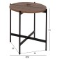 ΣΕΤ 2ΤΜΧ ΤΡΑΠΕΖΙΑ ΣΑΛΟΝΙΟΥ RONDA HM21089.03 MDF ΣΕ ΚΑΡΥΔΙ ΧΡΩΜΑ Φ80εκ & Φ50εκ