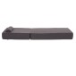ΜΑΞΙΛΑΡΙ ΞΑΠΛΩΣΤΡΑΣ KIHEI HM21094.03 OLEFIN ΣΚΟΥΡΟ ΓΚΡΙ ΜΕ FOAM 198x70x20Υεκ