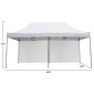 GAZEBO ΕΠΑΓΓΕΛΜΑΤΙΚΟ ΒΑΡΕΩΣ ΤΥΠΟΥ CRESSEN HM21099 ΠΤΥΣΣΟΜΕΝΟ ΑΛΟΥΜΙΝΙΟΥ 3x6x3,4Yμ