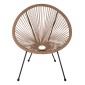 ΣΕΤ ΕΞΩΤΕΡΙΚΟΥ ΧΩΡΟΥ 3ΤΜΧ ACAPULCO HM21100 TWISTED WICKER-ΜΕΤΑΛΛΟ