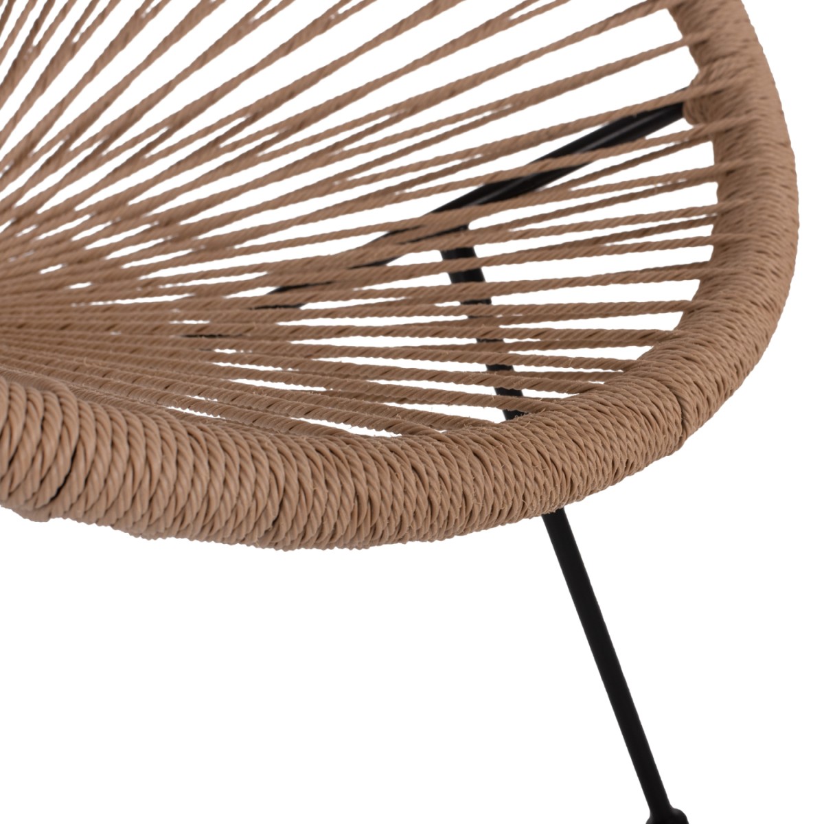 ΣΕΤ ΕΞΩΤΕΡΙΚΟΥ ΧΩΡΟΥ 3ΤΜΧ ACAPULCO HM21100 TWISTED WICKER-ΜΕΤΑΛΛΟ