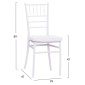 ΚΑΡΕΚΛΑ CATERING TIFFANY ΜΕ ΜΑΞΙΛΑΡΙ HM21104 ΛΕΥΚΟ ΠΟΛΥΠΡΟΠΥΛΕΝΙΟ 39x47x89Yεκ.