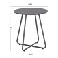 ΣΕΤ LOUNGE 3TMX ΕΞ.ΧΩΡΟΥ OREGO HM21107.01 ΑΛΟΥΜΙΝΙΟ & ΜΕΤΑΛΛΟ ΣΕ ΣΚΟΥΡΟ ΓΚΡΙ