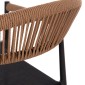 ΣΕΤ ΤΡΑΠΕΖΑΡΙΑΣ ΕΞΩΤ. ΧΩΡΟΥ 5ΤΜΧ BERG HM21134 ΣΚΟΥΡΟ ΓΚΡΙ ΑΛΟΥΜΙΝΙΟ--P.E.RATTAN