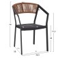 ΣΕΤ ΤΡΑΠΕΖΑΡΙΑΣ 5ΤΜΧ ADAM HM21160 ΚΑΡΕΚΛΕΣ ΑΛΟΥΜΙΝΙΟΥ & ΤΡΑΠΕΖΙ 120x70 ΓΚΡΙ