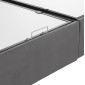 ΚΡΕΒΑΤΙ ΜΕ ΣΤΡΩΜΑ ΔΙΠΛΟ MALENA HM21164 ΓΚΡΙ ΒΕΛΟΥΔΟ & ΑΠΟΘ.ΧΩΡΟΣ-ΓΙΑ 160x200εκ.