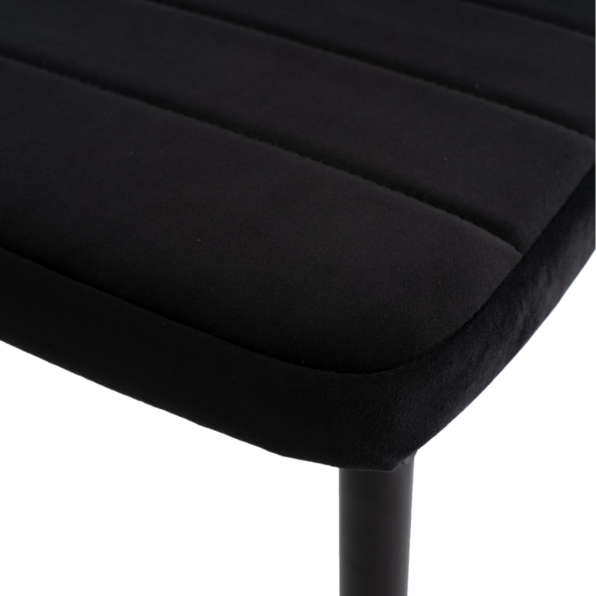 ΣΕΤ ΤΡΑΠΕΖΑΡΙΑΣ 5ΤΜΧ MINIMAL HM21173 MDF TOP ΜΑΥΡΟ-ΒΕΛΟΥΔΟ & ΜΕΤΑΛΛΟ ΜΑΥΡΟ
