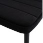 ΣΕΤ ΤΡΑΠΕΖΑΡΙΑΣ 5ΤΜΧ MINIMAL HM21173 MDF TOP ΜΑΥΡΟ-ΒΕΛΟΥΔΟ & ΜΕΤΑΛΛΟ ΜΑΥΡΟ
