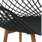 ΣΕΤ ΤΡΑΠΕΖΑΡΙΑΣ 5ΤΜΧ ARIADNE HM21174 MDF TOP & ΠΟΛΥΠΡΟΠΥΛΕΝΙΟ ΣΕ ΜΑΥΡΟ