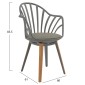 ΣΕΤ ΤΡΑΠΕΖΑΡΙΑΣ 5ΤΜΧ ANAIS HM21176 MDF TOP ΣΕ ΓΚΡΙ--P.P. & PU ΣΕ ΓΚΡΙ