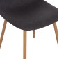 ΣΕΤ ΤΡΑΠΕΖΑΡΙΑΣ 5ΤΜΧ MINARDO HM21179 MDF TOP ΣΕ ΜΑΥΡΟ--ΣΚΟΥΡΟ ΓΚΡΙ ΥΦΑΣΜΑ