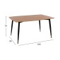 ΣΕΤ ΤΡΑΠΕΖΑΡΙΑΣ 5ΤΜΧ JOLIE HM11198.03 MDF TOP-ΒΕΛΟΥΔΟ ΚΥΠΑΡΙΣΣΙ & ΜΕΤΑΛΛΟ ΜΑΥΡΟ