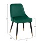 ΣΕΤ ΤΡΑΠΕΖΑΡΙΑΣ 5ΤΜΧ JOLIE HM11198.03 MDF TOP-ΒΕΛΟΥΔΟ ΚΥΠΑΡΙΣΣΙ & ΜΕΤΑΛΛΟ ΜΑΥΡΟ