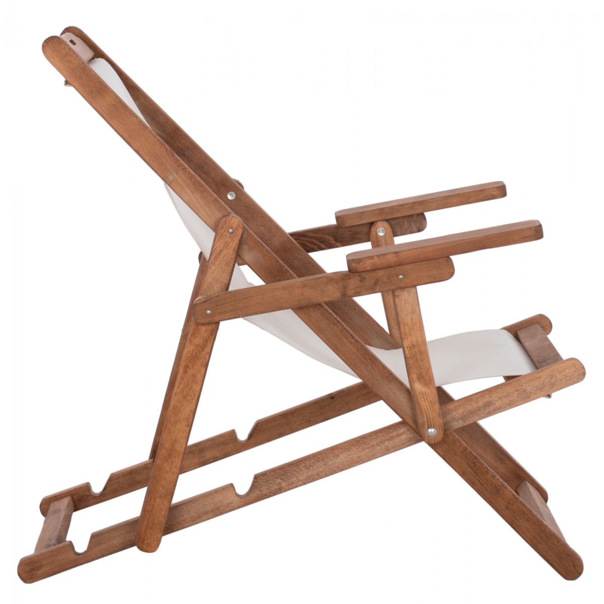 ΣΕΖΛΟΝΓΚ ΛΗΜΝΟΣ ΜΕ ΜΠΡΑΤΣΑ ΕΜΠ/ΣΜΟΣ ΚΑΡΥΔΙ ΜΕ PVC 2Χ1 ΕΚΡΟΥ HM11433.01 62,5x97x105εκ.