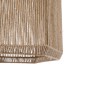 GloboStar® CAYMAN 00519 Boho Κρεμαστό Φωτιστικό Πλέγμα Μονόφωτο 1 x E27 IP20 Μπεζ Σχοινί - Μ40 x Π40 x Υ40cm