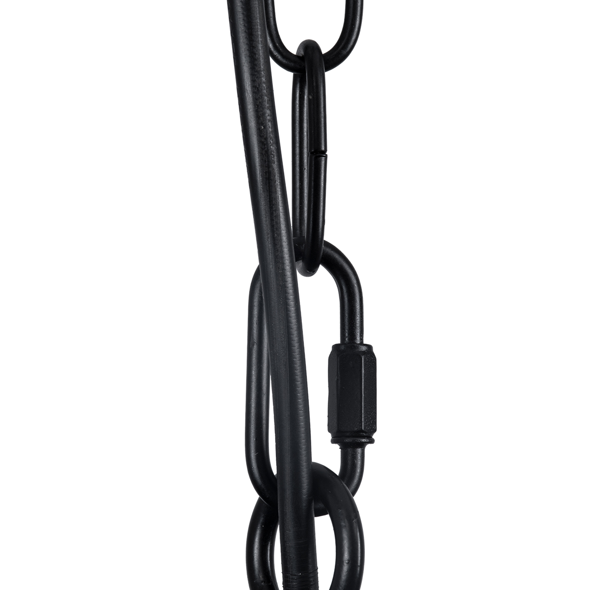 GloboStar® PENNSYLVANIA 00542 Vintage Κρεμαστό Φωτιστικό Ανάρτηση Πολύφωτο 8 x E14 IP20 Μαύρο Μέταλλο με Μπεζ Σχοινί - Μ64 x Π64 x Υ63cm
