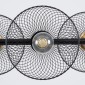 GloboStar® VERONA 00588 Μοντέρνο Κρεμαστό Φωτιστικό Ράγα Πολύφωτο 9 x E27 Μαύρο & Χρυσό Μέταλλο - Μ140 x Π28 x Υ20cm