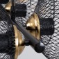GloboStar® VERONA 00588 Μοντέρνο Κρεμαστό Φωτιστικό Ράγα Πολύφωτο 9 x E27 Μαύρο & Χρυσό Μέταλλο - Μ140 x Π28 x Υ20cm