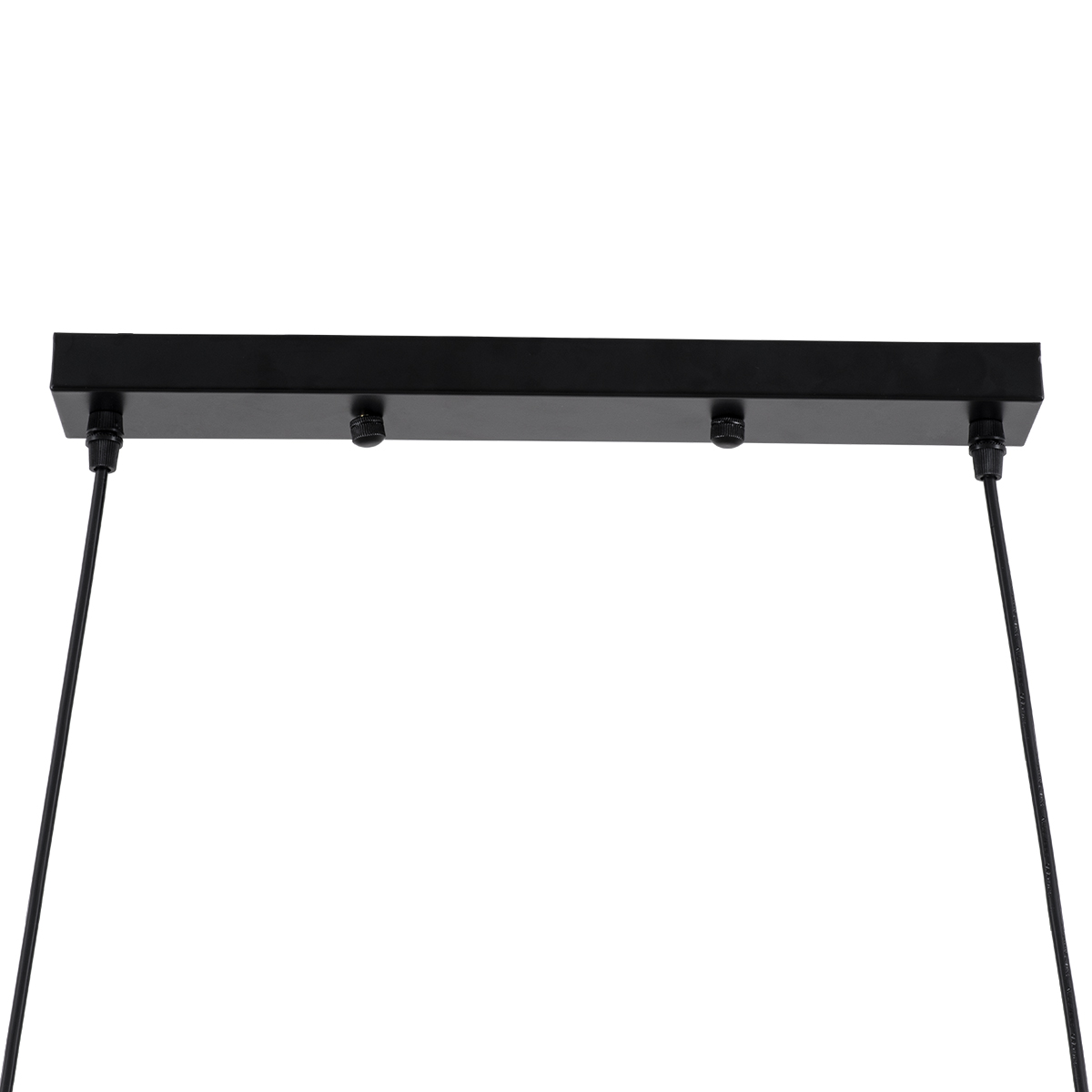 GloboStar® VERONA 00588 Μοντέρνο Κρεμαστό Φωτιστικό Ράγα Πολύφωτο 9 x E27 Μαύρο & Χρυσό Μέταλλο - Μ140 x Π28 x Υ20cm