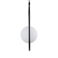 GloboStar® HAMBURG 00589 Μοντέρνο Κρεμαστό Φωτιστικό Μπάλα Μονόφωτο 1 x G9 Μαύρο Μέταλλο με Λευκό Γυαλί - Μ20 x Π15 x Υ40cm