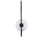 GloboStar® HAMBURG 00589 Μοντέρνο Κρεμαστό Φωτιστικό Μπάλα Μονόφωτο 1 x G9 Μαύρο Μέταλλο με Λευκό Γυαλί - Μ20 x Π15 x Υ40cm