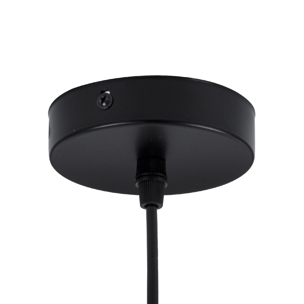 GloboStar® HAMBURG 00591 Μοντέρνο Κρεμαστό Φωτιστικό Μπάλα Μονόφωτο 1 x E14 IP20 Μαύρο Μέταλλο με Λευκό Γυαλί - Μ25 x Π20 x Υ50cm