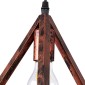 GloboStar® TRIANGLE 00609 Μοντέρνο Κρεμαστό Φωτιστικό Ράγα Πολύφωτο 5 x E27 IP20 Χάλκινο Μέταλλο - Μ170 x Π22 x Y130cm