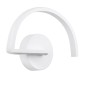 GloboStar® BREYA 00637 Φωτιστικό Τοίχου - Απλίκα LED 10W 1000lm 180° AC 220-240V IP20 Φυσικό Λευκό 4500K Λευκό Μέταλλο - Μ25 x Π17 x Υ4.5cm